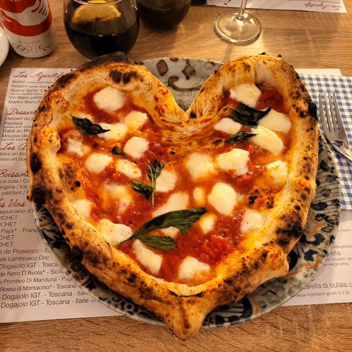 La pizza "Les amoureux"