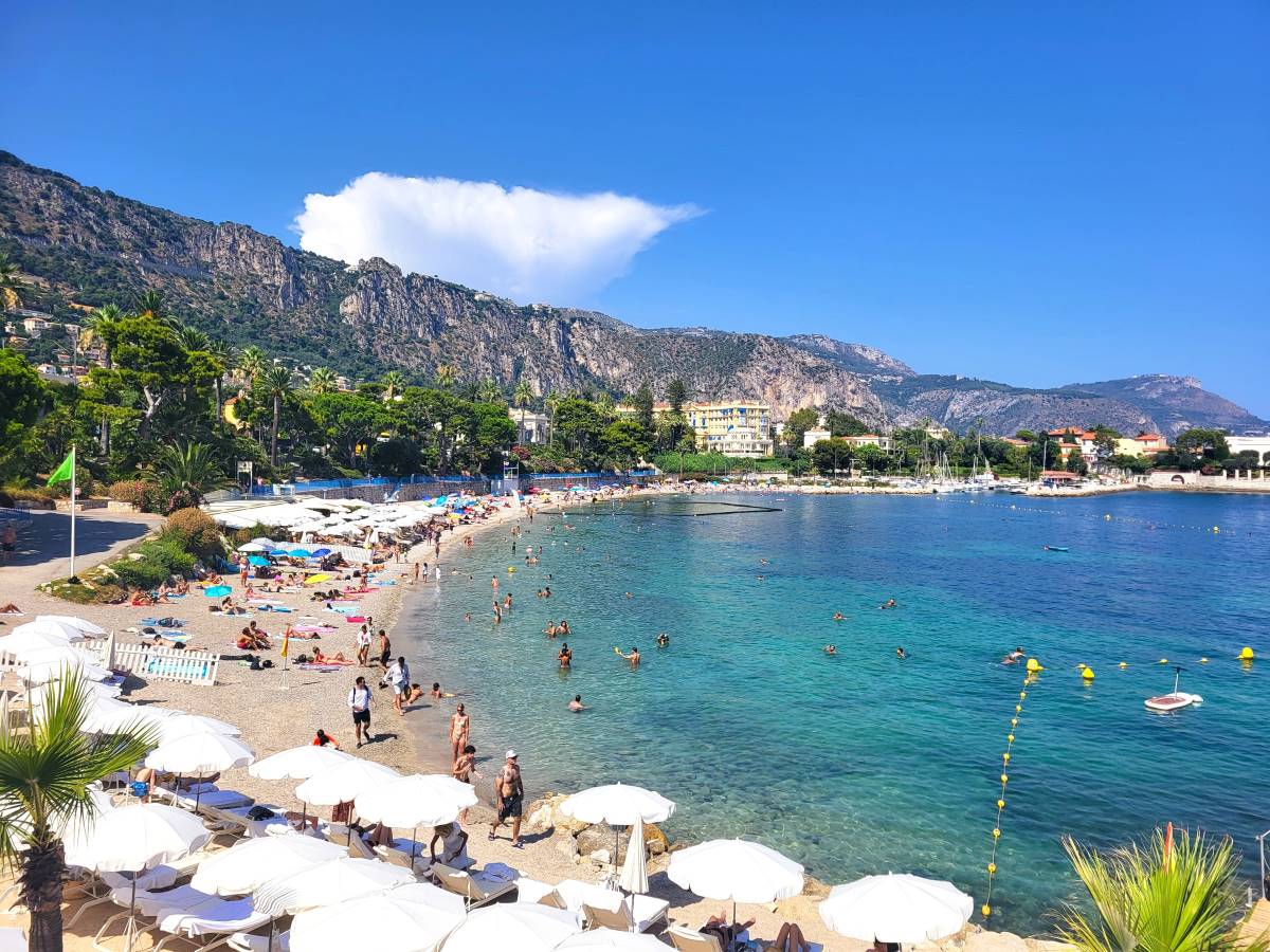 La plage des Fourmis à Beaulieu-sur-Mer