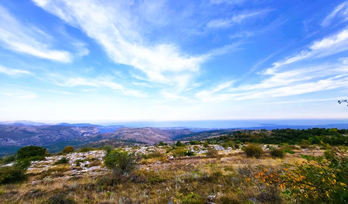 Panorama of the Mediterranean from Col de Vence