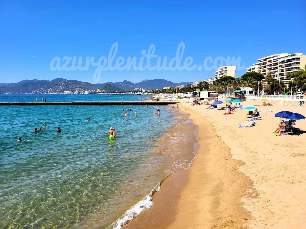 La plage de la Bocca à Cannes