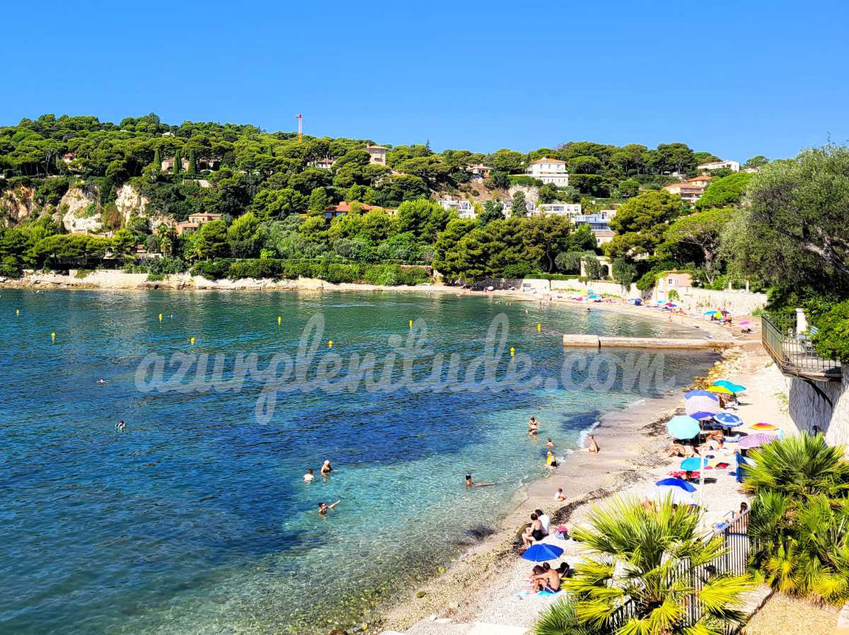 La plage des Fosses à Saint-Jean-Cap-Ferrat