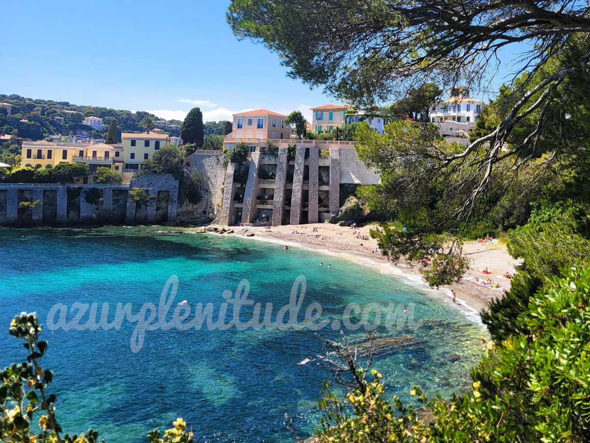 La plage des Fossettes à Saint-Jean-Cap-Ferrat