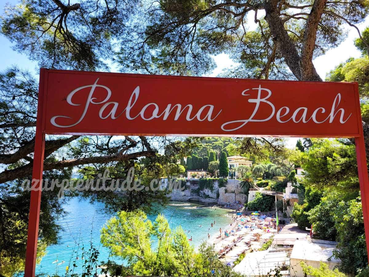 La plage Paloma à Saint-Jean-Cap-Ferrat