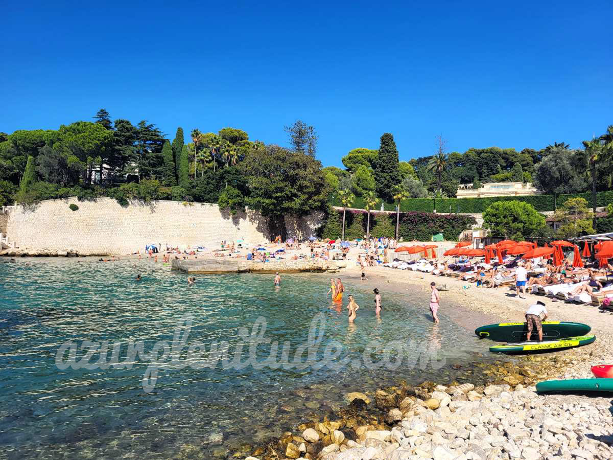 La plage de Passable à Saint-Jean-Cap-Ferrat