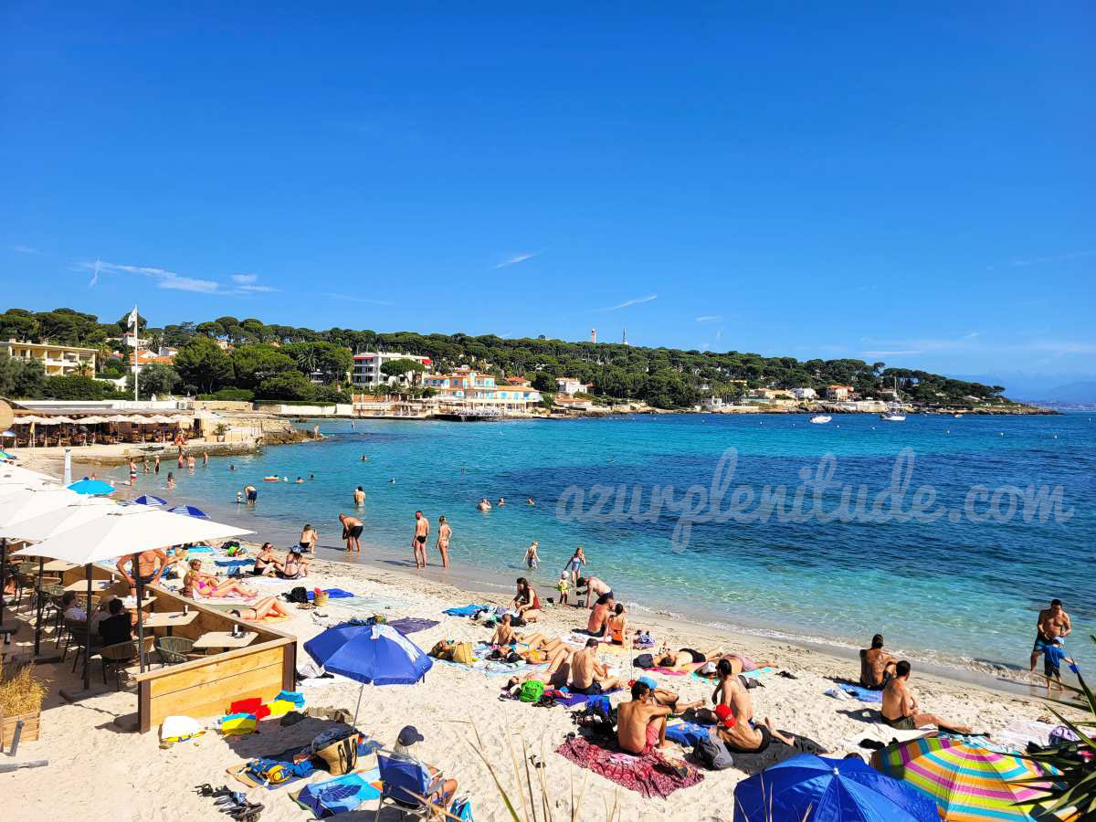 La plage de la Garoupe à Antibes