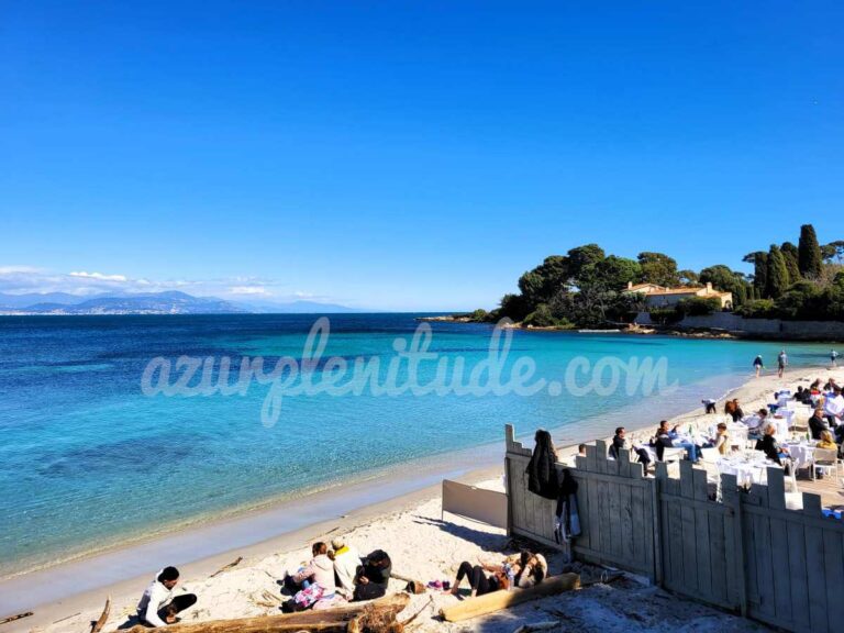 La plage de la Garoupe à Antibes