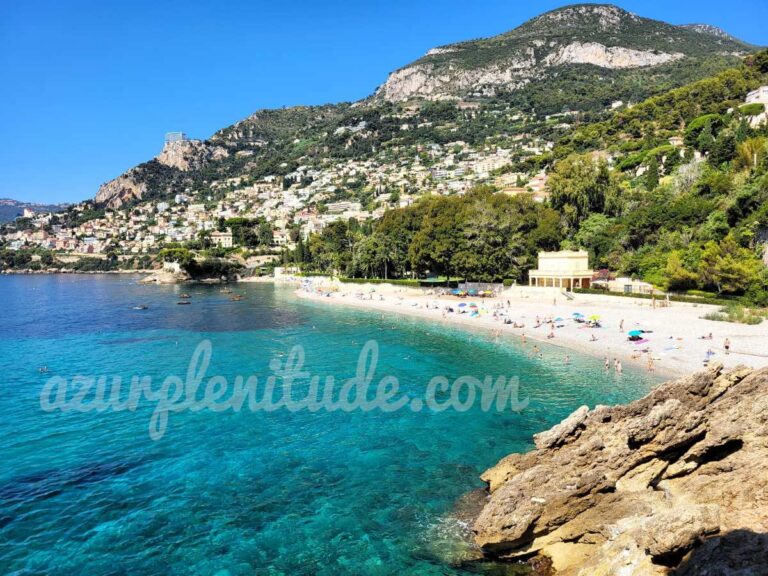 La plage du Buse à Roquebrune-Cap-Martin