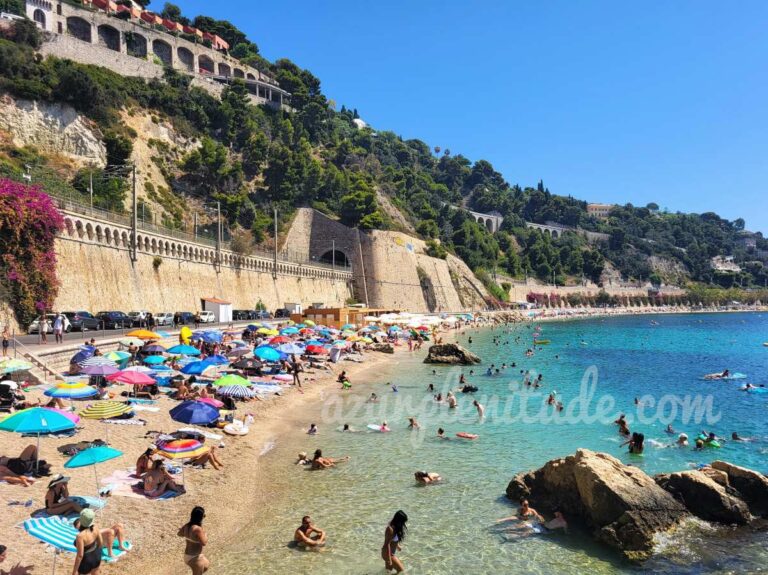 Plage des Marinières à Villefranche-sur-Mer