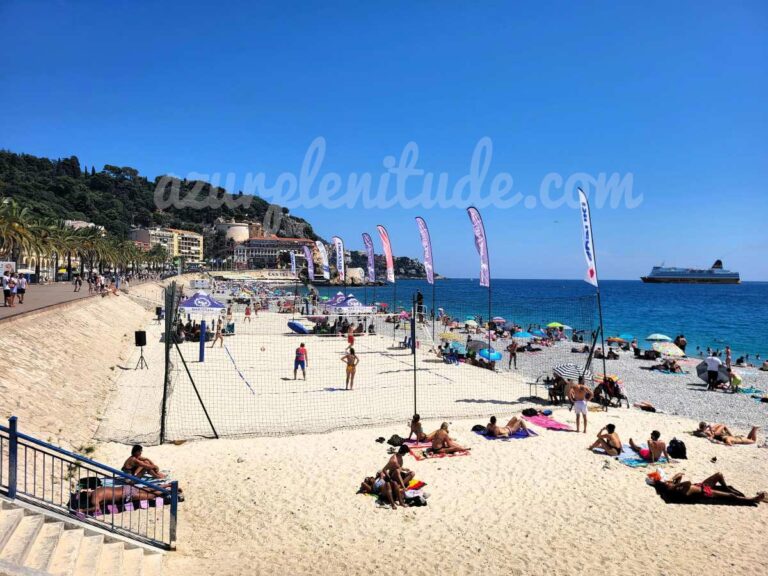 La plage des Ponchettes à Nice