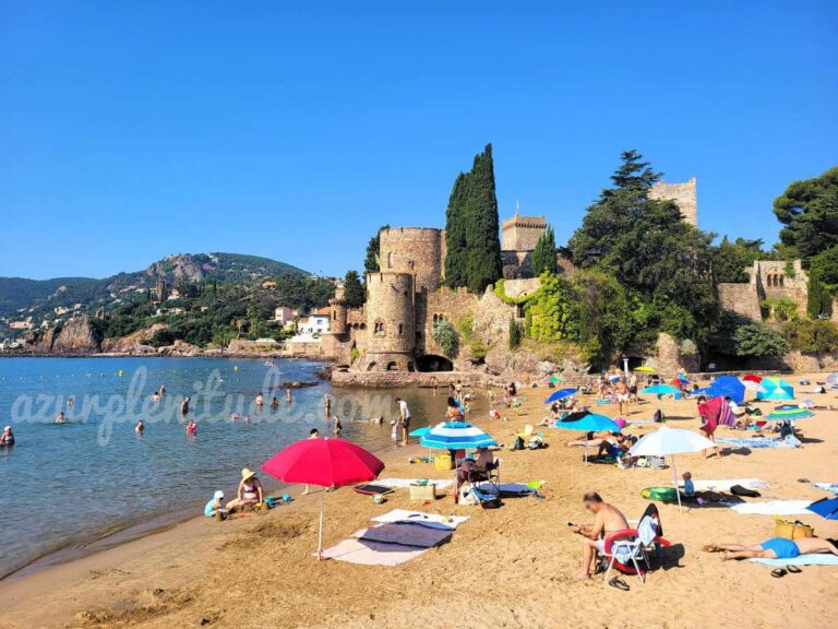 La plage du Château à Mandelieu-la-Napoule